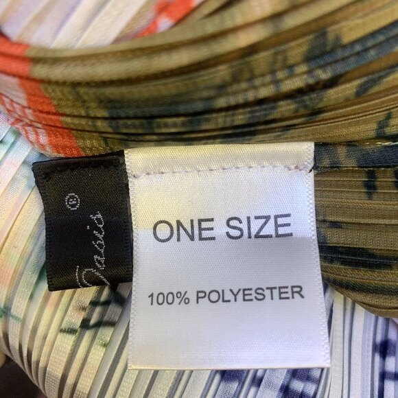 MB Oasis Asian Print Pleated Maxi Dress, One Size - Picture 6 of 7